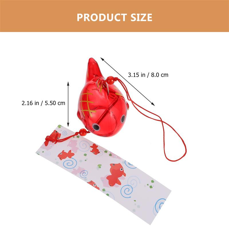 Zelta zivtiņa vēja zvans stikla vēja zvans japāņu stila vēja zvans balkona stikla vēja zvans pagalma dekorēšanai dārza piekārts ornaments