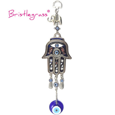 BISTLEGRASS Turkish Blue Evil Eye Hamsa rokas amuleti Laimes piekariņi pie sienas piekaramie kuloni Svārsta svētība aizsardzība Mājas dekors