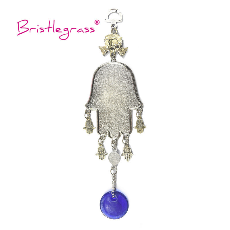 BISTLEGRASS Turkish Blue Evil Eye Hamsa rokas amuleti Laimes piekariņi pie sienas piekaramie kuloni Svārsta svētība aizsardzība Mājas dekors