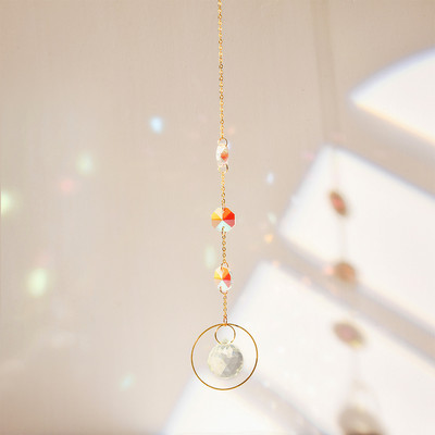 Χρυσό ασημί κρύσταλλο άνεμος κουδούνι Star Moon Sun Dream Catcher Κρεμαστό κρεμαστό άνεμο κουδούνι κορίτσι κρεβατοκάμαρα Ταπετσαρία άνεμος κουδούνι Δώρο