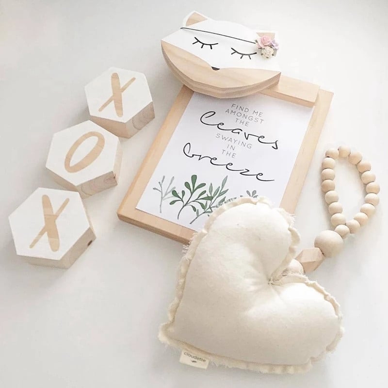 Nordic Cotton Star Moon Shaped Παιδική Διακόσμηση σπιτιού Ξύλινες χάντρες Φούντες Κρεμαστές Διακόσμηση βρεφικού δωματίου Διακόσμηση βρεφικού δωματίου