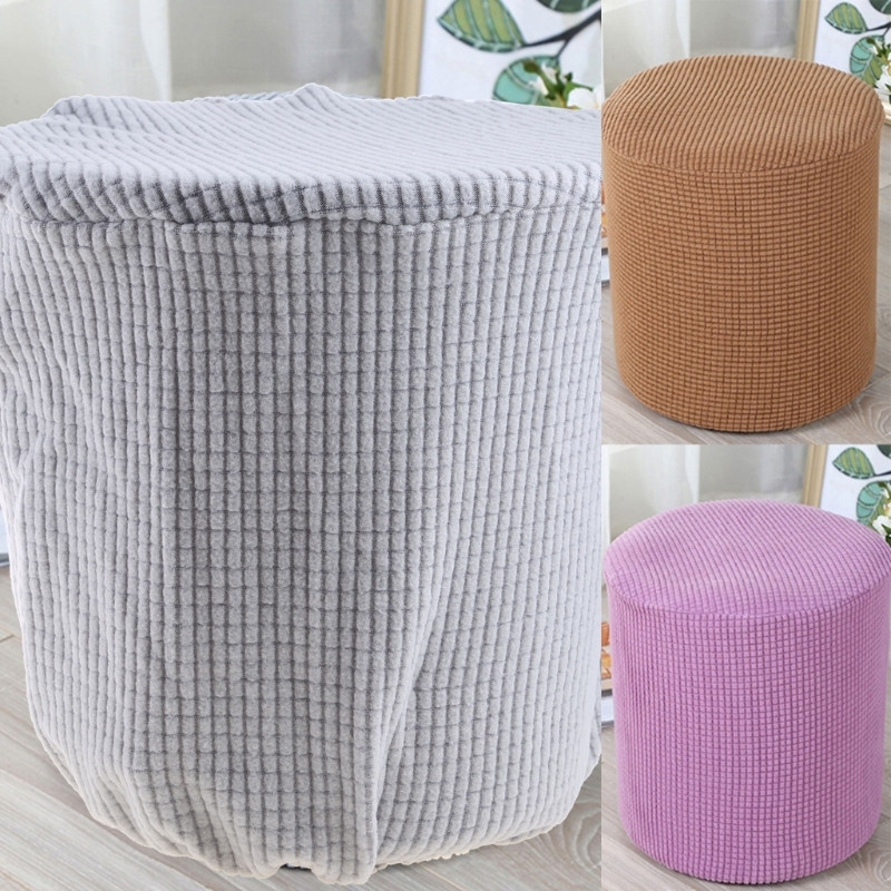 Apvalus osmanų užvalkalas vaflinis žakardo aksominis pėdų užvalkalas elastinga apsauga