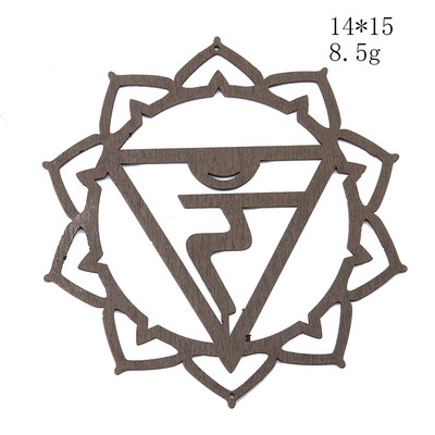 Drveni geometrijski lotos na zidu Viseći Yoga Mandala Uzorak Meditacija Iscjeljivanje Wellness Muzej Mural Zidni ukras doma