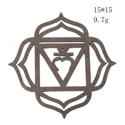 Drveni geometrijski lotos na zidu Viseći Yoga Mandala Uzorak Meditacija Iscjeljivanje Wellness Muzej Mural Zidni ukras doma