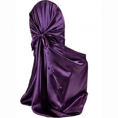 Skaists krēsla aizsargs, satīna krēsla pārvalks, noņemams ar svārkiem aizmuguri, krēsla pārvalks, aizsargs