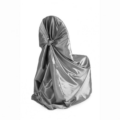 Skaists krēsla aizsargs, satīna krēsla pārvalks, noņemams ar svārkiem aizmuguri, krēsla pārvalks, aizsargs