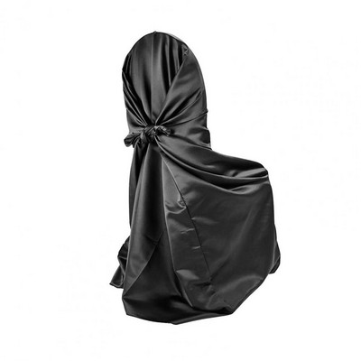 Skaists krēsla aizsargs, satīna krēsla pārvalks, noņemams ar svārkiem aizmuguri, krēsla pārvalks, aizsargs