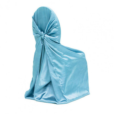 Skaists krēsla aizsargs, satīna krēsla pārvalks, noņemams ar svārkiem aizmuguri, krēsla pārvalks, aizsargs