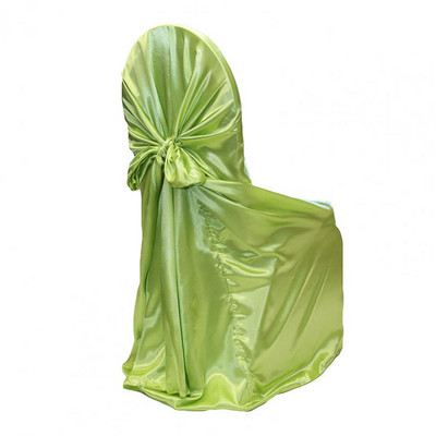 Skaists krēsla aizsargs, satīna krēsla pārvalks, noņemams ar svārkiem aizmuguri, krēsla pārvalks, aizsargs