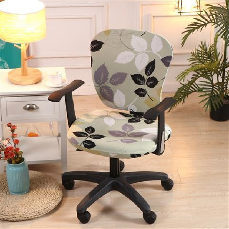 Augu apdruka Mājas krēsla pārvalks Mazgājams Universāls biroja datora krēsla futrālis Noņemams elastīgs sēdekļa pārvalks Praktisks krēsla pārvalks