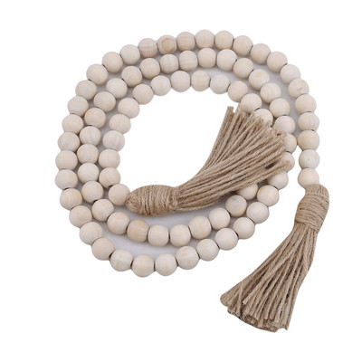 Koka pērlīšu vītne zemniecisks elegants dekors viesistabas/bērnu istabas sienu rotājumi lauku mājas ornaments, austi izsmalcināti sienas piekariņi