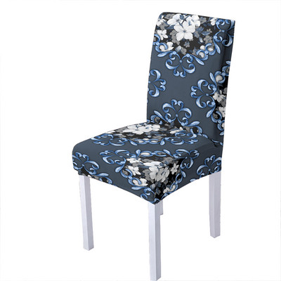 Baroka ziedu apdruka Elastīgs krēsla pārvalks Spandekss krēsla pārvalks Strech Virtuves krēsli Sēdekļu pārvalki Sākums Viesnīcas banketu dekorēšana