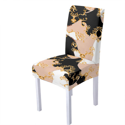 Baroka ziedu apdruka Elastīgs krēsla pārvalks Spandekss krēsla pārvalks Strech Virtuves krēsli Sēdekļu pārvalki Sākums Viesnīcas banketu dekorēšana