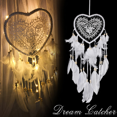 Innovatív álomfogó medál, kézzel szőtt díszek, kézzel készített születésnapi ajándék Álomfogó lámpákkal Otthoni szoba dekoráció