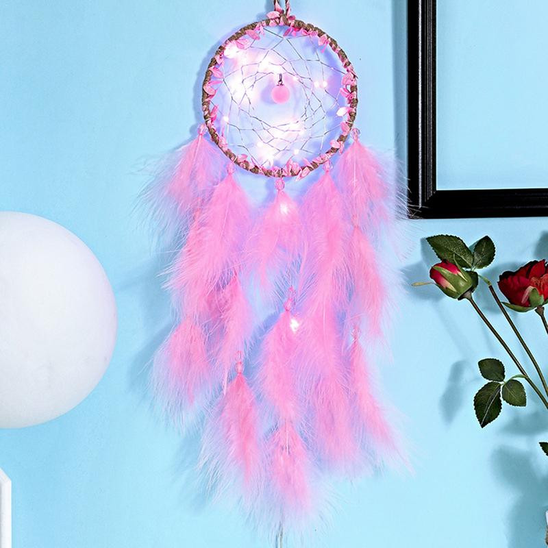 Innovatív álomfogó medál, kézzel szőtt díszek, kézzel készített születésnapi ajándék Álomfogó lámpákkal Otthoni szoba dekoráció