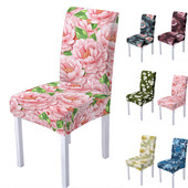 Pretty Flower Print Ελαστικό κάλυμμα καρέκλας Spandex Slipcover καρέκλας Strech σκαμπό κουζίνας Καλύμματα καθισμάτων Home Hotel Decoration Decoration