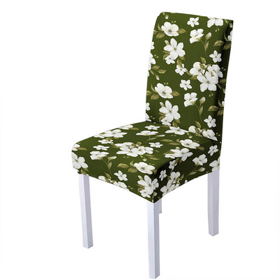 Pretty Flower Print Ελαστικό κάλυμμα καρέκλας Spandex Slipcover καρέκλας Strech σκαμπό κουζίνας Καλύμματα καθισμάτων Home Hotel Decoration Decoration