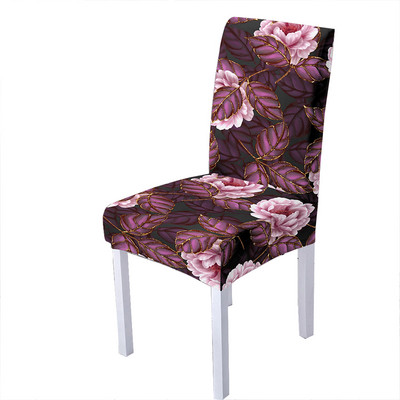 Pretty Flower Print Ελαστικό κάλυμμα καρέκλας Spandex Slipcover καρέκλας Strech σκαμπό κουζίνας Καλύμματα καθισμάτων Home Hotel Decoration Decoration