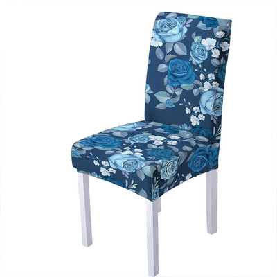 Pretty Flower Print Ελαστικό κάλυμμα καρέκλας Spandex Slipcover καρέκλας Strech σκαμπό κουζίνας Καλύμματα καθισμάτων Home Hotel Decoration Decoration