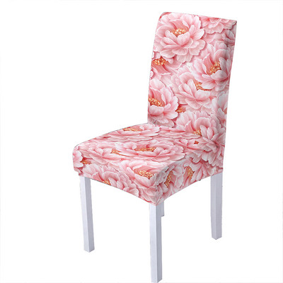Pretty Flower Print Ελαστικό κάλυμμα καρέκλας Spandex Slipcover καρέκλας Strech σκαμπό κουζίνας Καλύμματα καθισμάτων Home Hotel Decoration Decoration