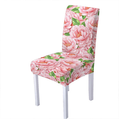 Pretty Flower Print Ελαστικό κάλυμμα καρέκλας Spandex Slipcover καρέκλας Strech σκαμπό κουζίνας Καλύμματα καθισμάτων Home Hotel Decoration Decoration
