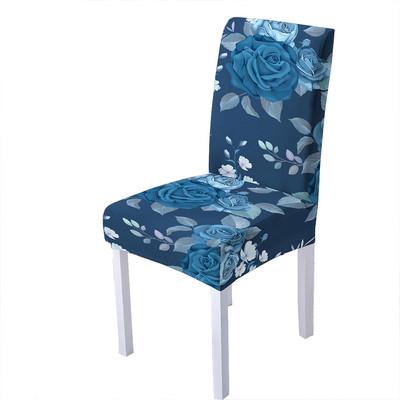 Pretty Flower Print Ελαστικό κάλυμμα καρέκλας Spandex Slipcover καρέκλας Strech σκαμπό κουζίνας Καλύμματα καθισμάτων Home Hotel Decoration Decoration