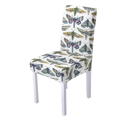 Κάλυμμα καρέκλας Butterfly Spandex για τραπεζαρία Τρισδιάστατη φλοράλ στάμπα Καρέκλες Καλύμματα Ψηλή πλάτη για Διακόσμηση σπιτιού για πάρτι σαλονιού
