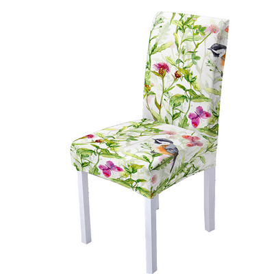 Κάλυμμα καρέκλας Butterfly Spandex για τραπεζαρία Τρισδιάστατη φλοράλ στάμπα Καρέκλες Καλύμματα Ψηλή πλάτη για Διακόσμηση σπιτιού για πάρτι σαλονιού