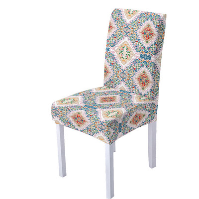 Bohēmijas mandalas spandeksa krēslu pārvalks ēdamistabai Etniskie krēslu pārvalki ar augstu atzveltni viesistabas ballīšu mājas dekorēšanai