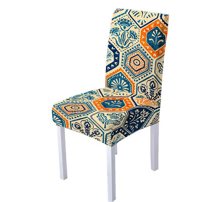 Bohēmijas mandalas spandeksa krēslu pārvalks ēdamistabai Etniskie krēslu pārvalki ar augstu atzveltni viesistabas ballīšu mājas dekorēšanai
