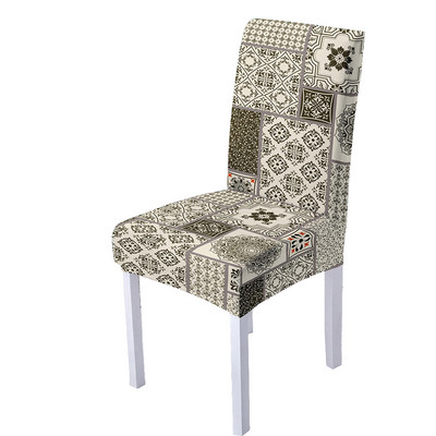 Bohēmijas mandalas spandeksa krēslu pārvalks ēdamistabai Etniskie krēslu pārvalki ar augstu atzveltni viesistabas ballīšu mājas dekorēšanai