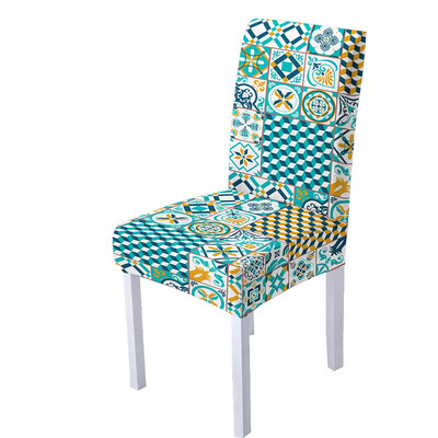 Bohēmijas mandalas spandeksa krēslu pārvalks ēdamistabai Etniskie krēslu pārvalki ar augstu atzveltni viesistabas ballīšu mājas dekorēšanai
