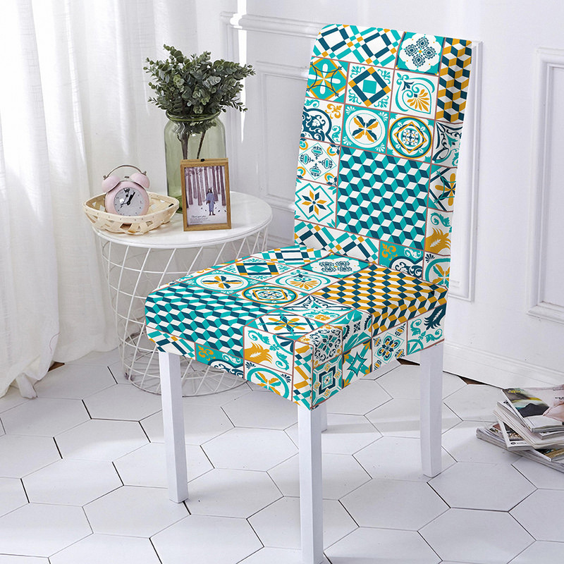 Bohēmijas mandalas spandeksa krēslu pārvalks ēdamistabai Etniskie krēslu pārvalki ar augstu atzveltni viesistabas ballīšu mājas dekorēšanai