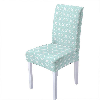 Fashion Poker Spandex Κάλυμμα Καρέκλας Τραπεζαρίας Γεωμετρικά Καλύμματα Καρέκλες Ψηλή Πλάτη για Διακόσμηση Σπιτιού για Πάρτι Σαλονιού