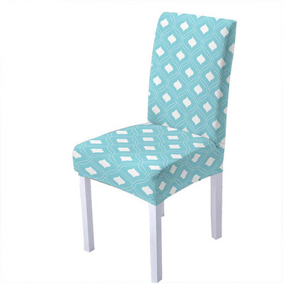 Fashion Poker Spandex Κάλυμμα Καρέκλας Τραπεζαρίας Γεωμετρικά Καλύμματα Καρέκλες Ψηλή Πλάτη για Διακόσμηση Σπιτιού για Πάρτι Σαλονιού