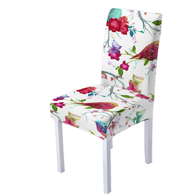 Butterfly spandeksa krēsla pārvalks ēdamistabas 3D ziedu apdrukas krēslu pārvalki ar augstu atzveltni viesistabas ballīšu mājas dekorēšanai