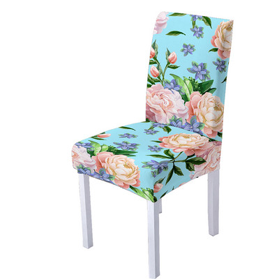 Butterfly spandeksa krēsla pārvalks ēdamistabas 3D ziedu apdrukas krēslu pārvalki ar augstu atzveltni viesistabas ballīšu mājas dekorēšanai