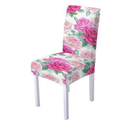 Butterfly spandeksa krēsla pārvalks ēdamistabas 3D ziedu apdrukas krēslu pārvalki ar augstu atzveltni viesistabas ballīšu mājas dekorēšanai