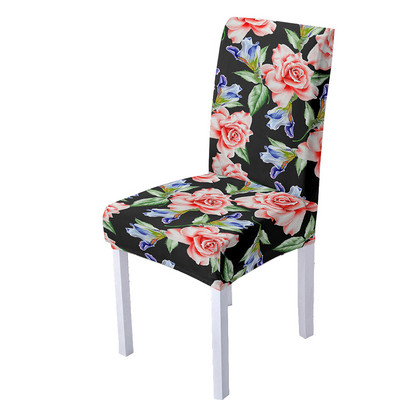 Butterfly spandeksa krēsla pārvalks ēdamistabas 3D ziedu apdrukas krēslu pārvalki ar augstu atzveltni viesistabas ballīšu mājas dekorēšanai