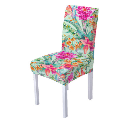 Butterfly spandeksa krēsla pārvalks ēdamistabas 3D ziedu apdrukas krēslu pārvalki ar augstu atzveltni viesistabas ballīšu mājas dekorēšanai