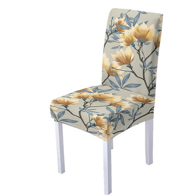 Butterfly spandeksa krēsla pārvalks ēdamistabas 3D ziedu apdrukas krēslu pārvalki ar augstu atzveltni viesistabas ballīšu mājas dekorēšanai