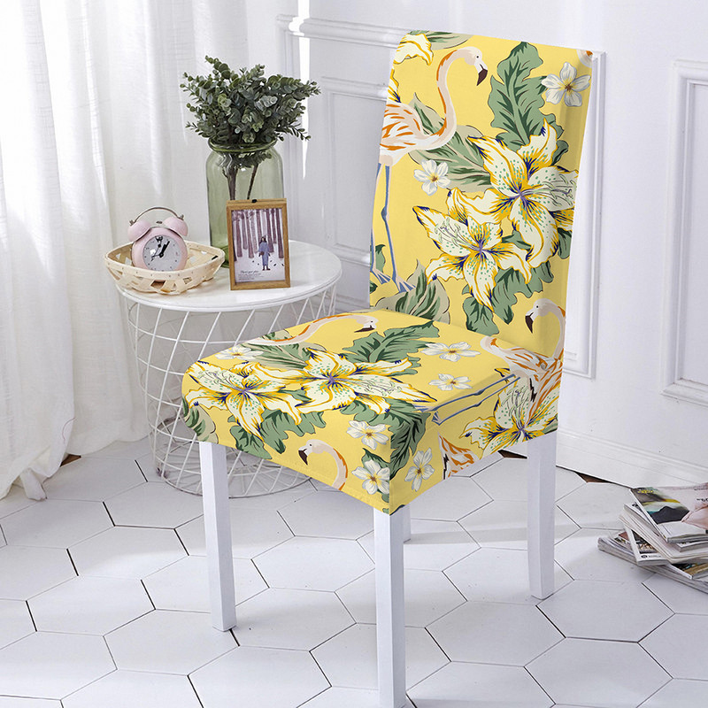 Butterfly spandeksa krēsla pārvalks ēdamistabas 3D ziedu apdrukas krēslu pārvalki ar augstu atzveltni viesistabas ballīšu mājas dekorēšanai