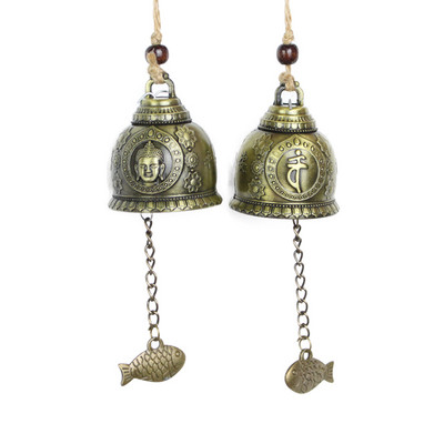 Feng shui budizmo varinis varpas Religinis vėjo varpas Buda Namų kabantis papuošimas Palaiminimas sėkmei Vėjo varpelio automobilio dekoras 1vnt.