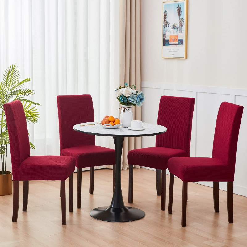 Ζακάρ καλύμματα καρέκλας Stretch Parsons Slipcovers καρέκλας Αποσπώμενο προστατευτικό καρέκλας που πλένεται για το σπίτι του ξενοδοχείου Εστιατόριο συμπόσιο μπιζέλι
