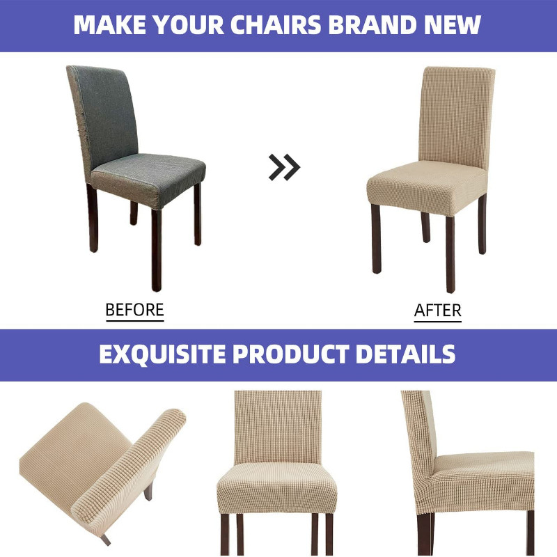 Ζακάρ καλύμματα καρέκλας Stretch Parsons Slipcovers καρέκλας Αποσπώμενο προστατευτικό καρέκλας που πλένεται για το σπίτι του ξενοδοχείου Εστιατόριο συμπόσιο μπιζέλι