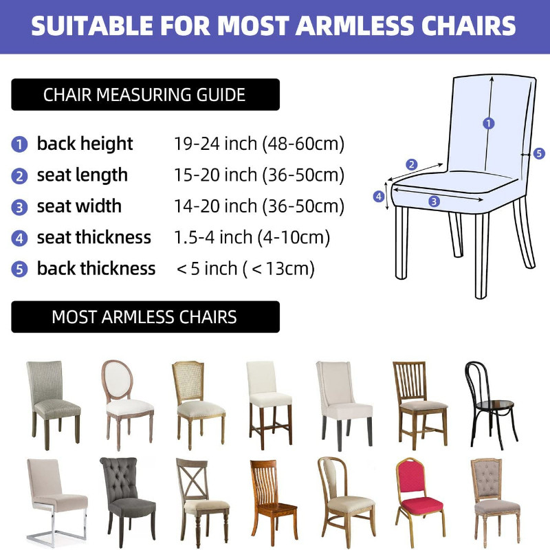 Ζακάρ καλύμματα καρέκλας Stretch Parsons Slipcovers καρέκλας Αποσπώμενο προστατευτικό καρέκλας που πλένεται για το σπίτι του ξενοδοχείου Εστιατόριο συμπόσιο μπιζέλι