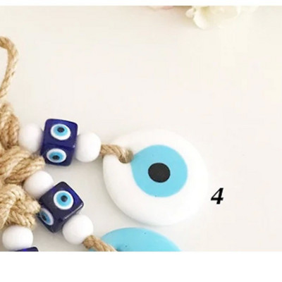 Lucky Eye Glass Blue Turkish Evil Eye pakabukas ant sienos pakabinamas kelių spalvų karoliukai rankų darbo papuošimas namų svetainei automobiliui