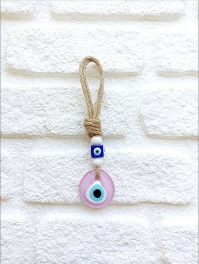 Lucky Eye Glass Blue Turkish Evil Eye pakabukas ant sienos pakabinamas kelių spalvų karoliukai rankų darbo papuošimas namų svetainei automobiliui