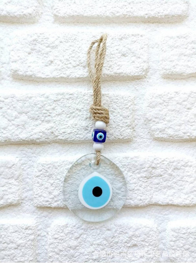 Lucky Eye Glass Blue Turkish Evil Eye pakabukas ant sienos pakabinamas kelių spalvų karoliukai rankų darbo papuošimas namų svetainei automobiliui