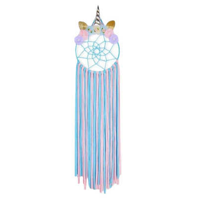 Μονόκερος Φουρκέτα αποθήκευσης Dream Catcher Διακόσμηση Παιδικού Δωματίου Κρεμαστό τοίχου Διακόσμηση για Κλιπ μαλλιών Αξεσουάρ Βάση μαλλιών